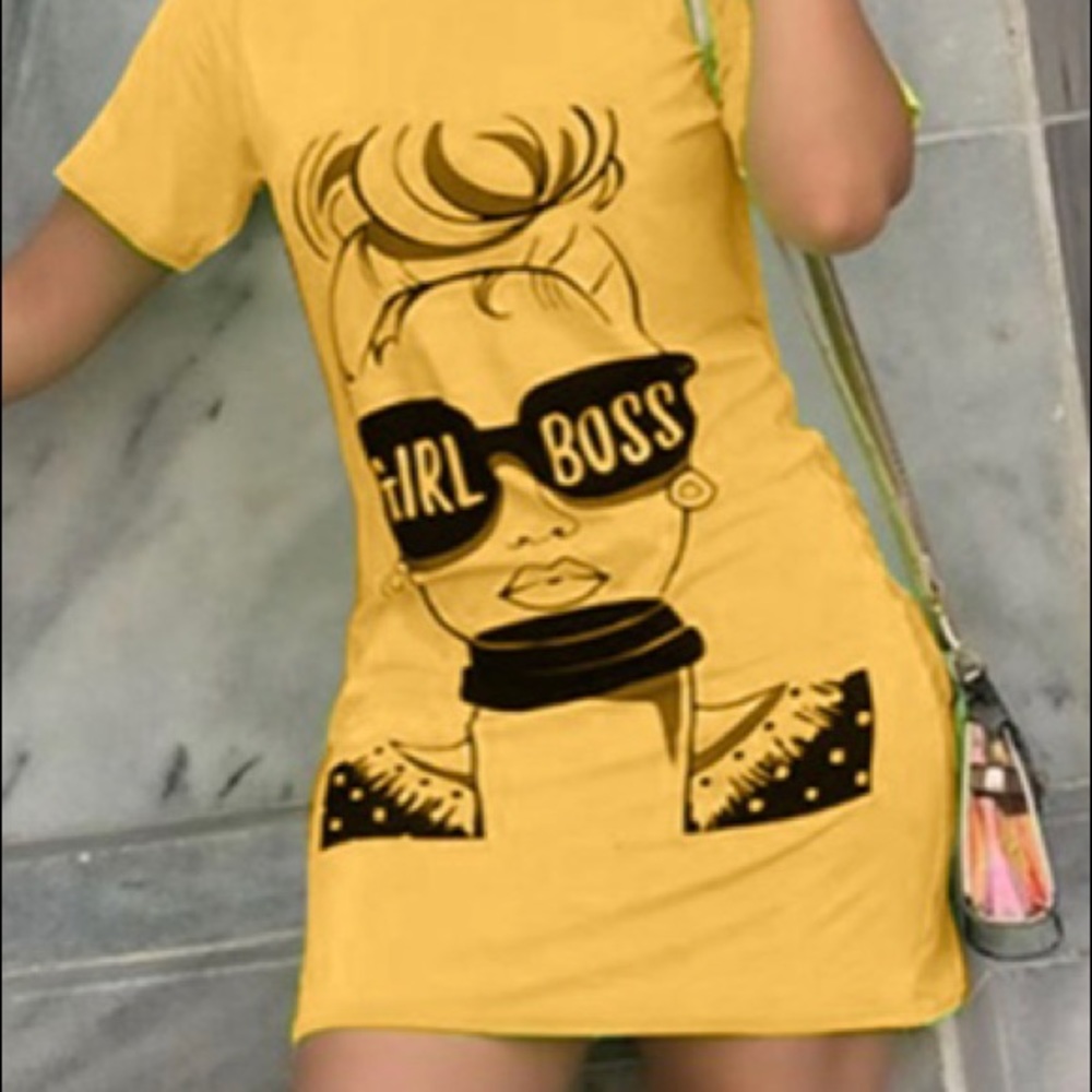 Girl Boss T-shirt Dress